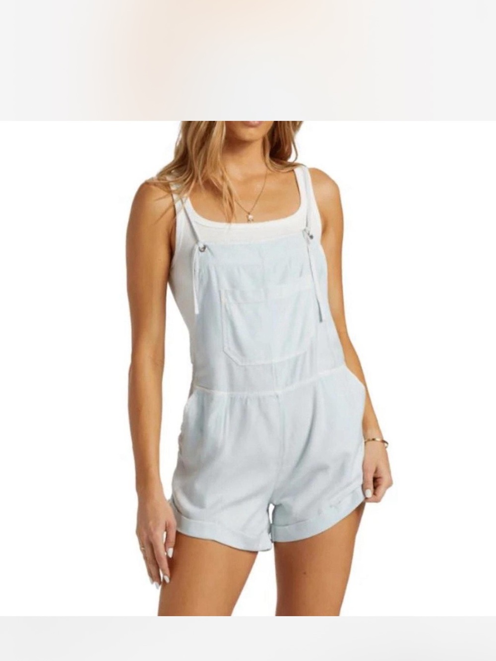 Billabong Women's Wild Pursuit Shortail Romper
Washed Chambray Large